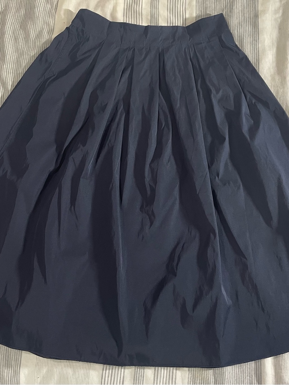 Zara navy A-line full skirt, medium